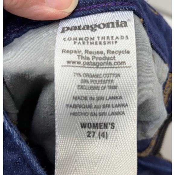 Patagonia Jeans, Dark Wash, Hemmed, Women's Size 27 - Picture 3 of 6